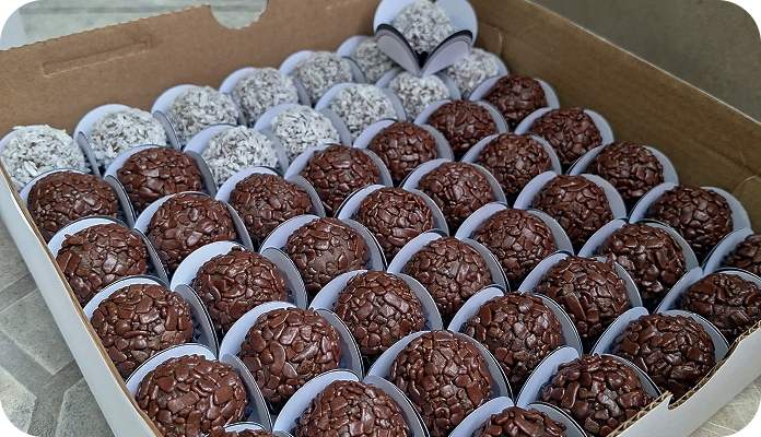 Brigadeiros e beijinhos